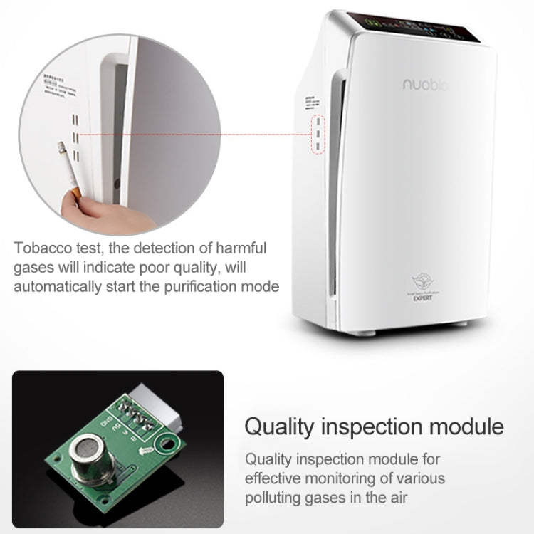 Nobico Remote Air Purifier to Smog PM2.5 Purifier Remove Formaldehyde Smoke Sterilization for Home / Office / Hotel
