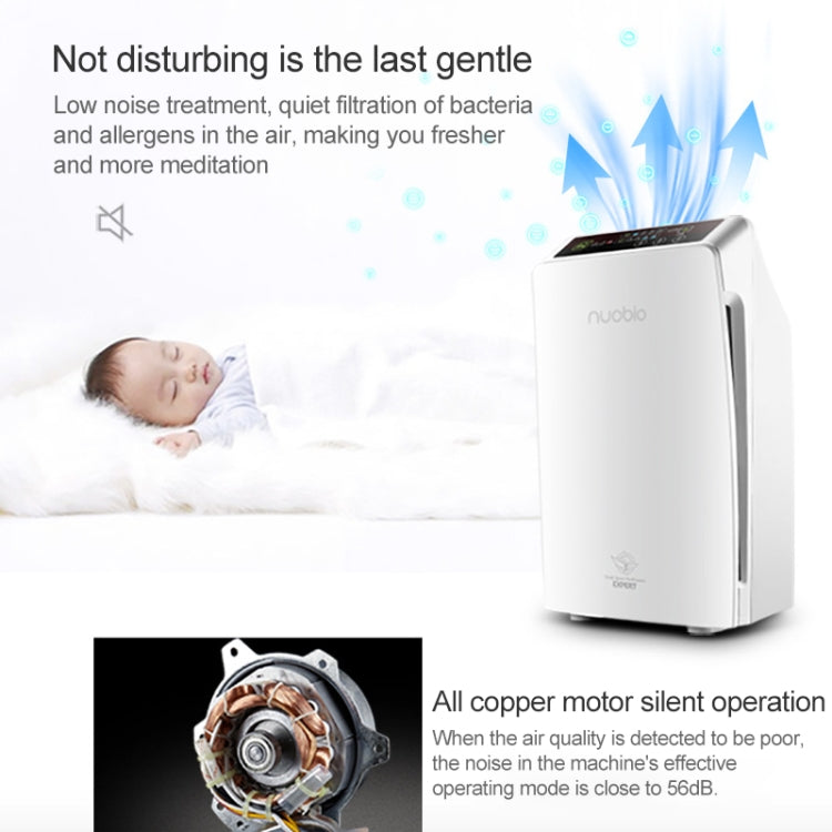 Nobico Remote Air Purifier to Smog PM2.5 Purifier Remove Formaldehyde Smoke Sterilization for Home / Office / Hotel