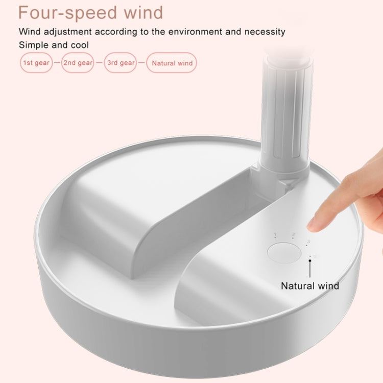 CYKE P9 USB Portable Folding Telescopic Vertical Desktop Integrated Multi-function Electric Fan, with 4 Speed Control