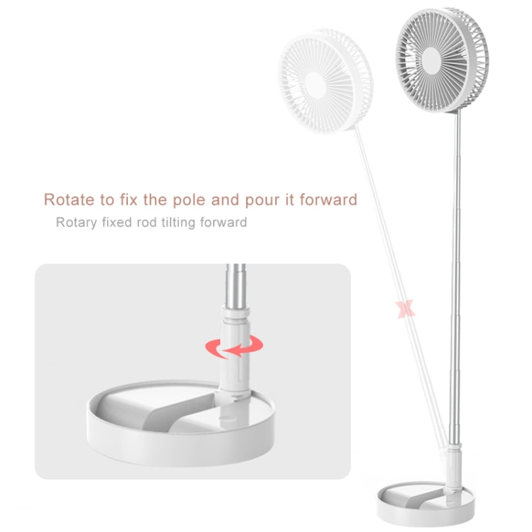 CYKE P9 USB Portable Folding Telescopic Vertical Desktop Integrated Multi-function Electric Fan, with 4 Speed Control