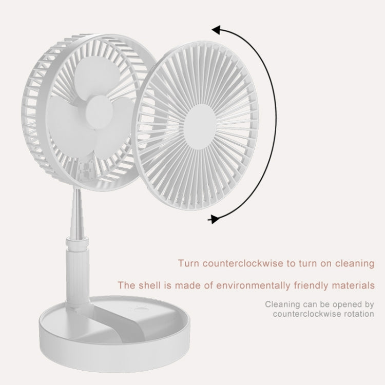 CYKE P9 USB Portable Folding Telescopic Vertical Desktop Integrated Multi-function Electric Fan, with 4 Speed Control