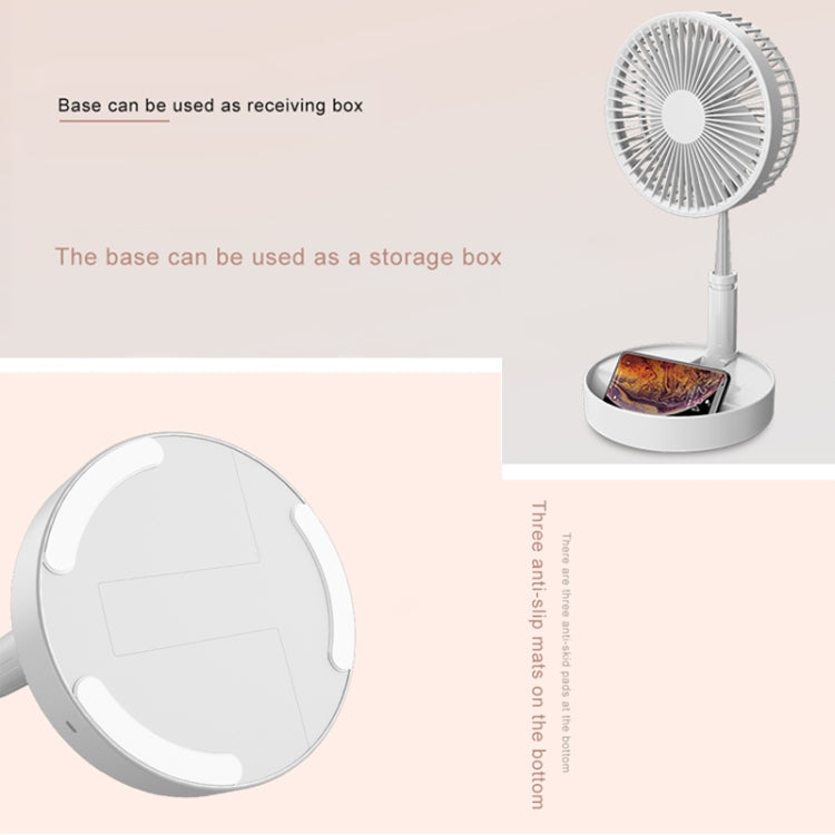 CYKE P9 USB Portable Folding Telescopic Vertical Desktop Integrated Multi-function Electric Fan, with 4 Speed Control