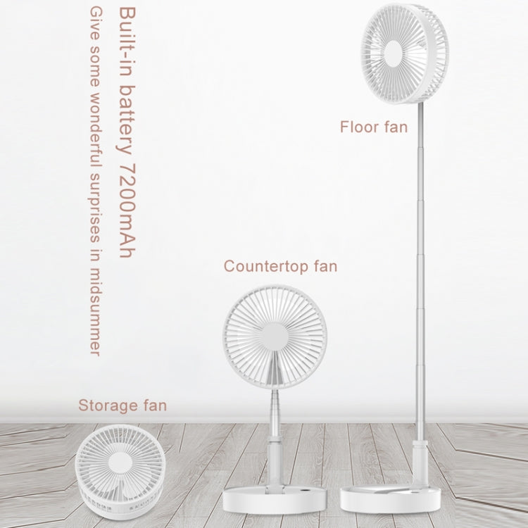 CYKE P9 USB Portable Folding Telescopic Vertical Desktop Integrated Multi-function Electric Fan, with 4 Speed Control