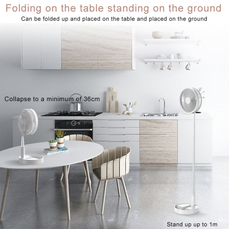 CYKE P9 USB Portable Folding Telescopic Vertical Desktop Integrated Multi-function Electric Fan, with 4 Speed Control