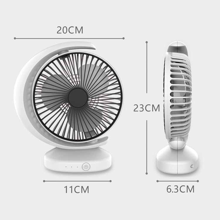Portable Mini Recirculating Wind Mute USB Desktop Fan with 3 Speed Control