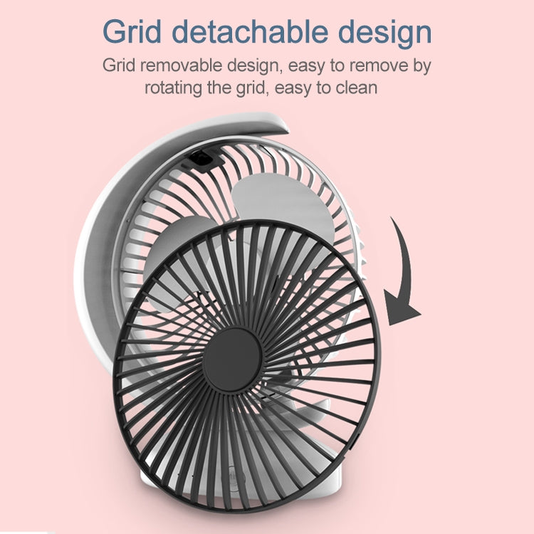 Portable Mini Recirculating Wind Mute USB Desktop Fan with 3 Speed Control