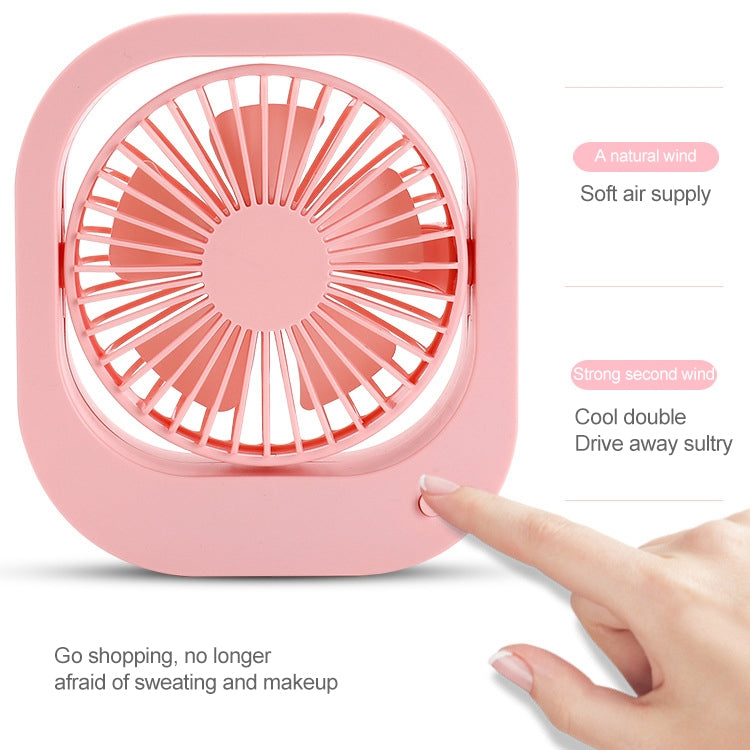 Portable Mini 360 Degree Rotation USB Desktop Fan with 2 Speed Control