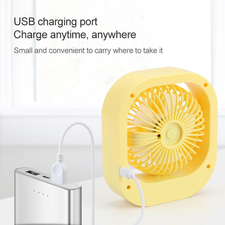 Portable Mini 360 Degree Rotation USB Desktop Fan with 2 Speed Control