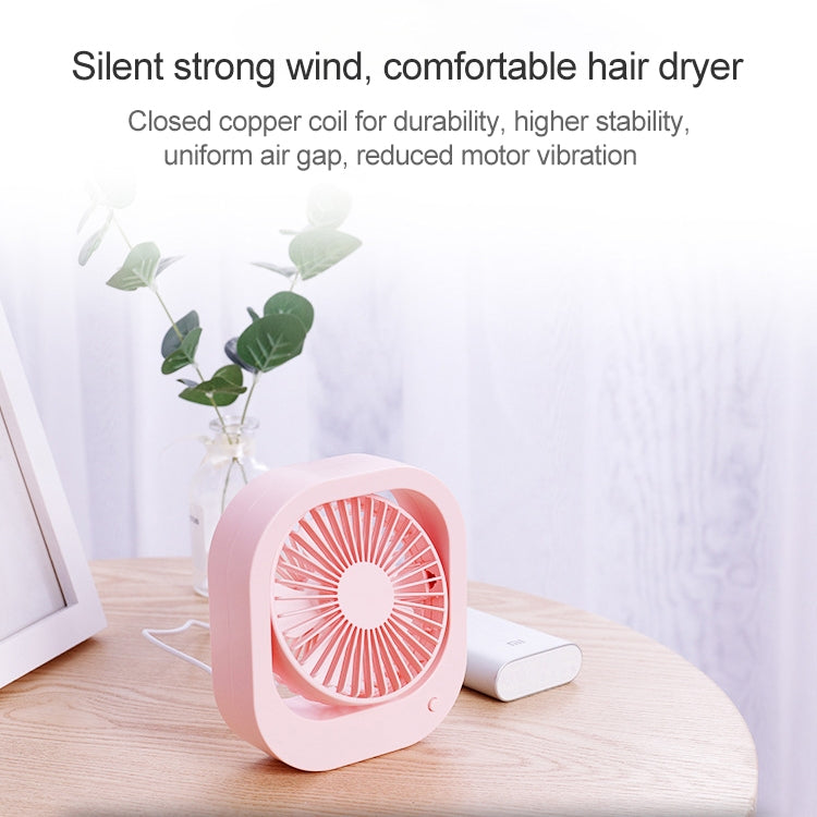 Portable Mini 360 Degree Rotation USB Desktop Fan with 2 Speed Control