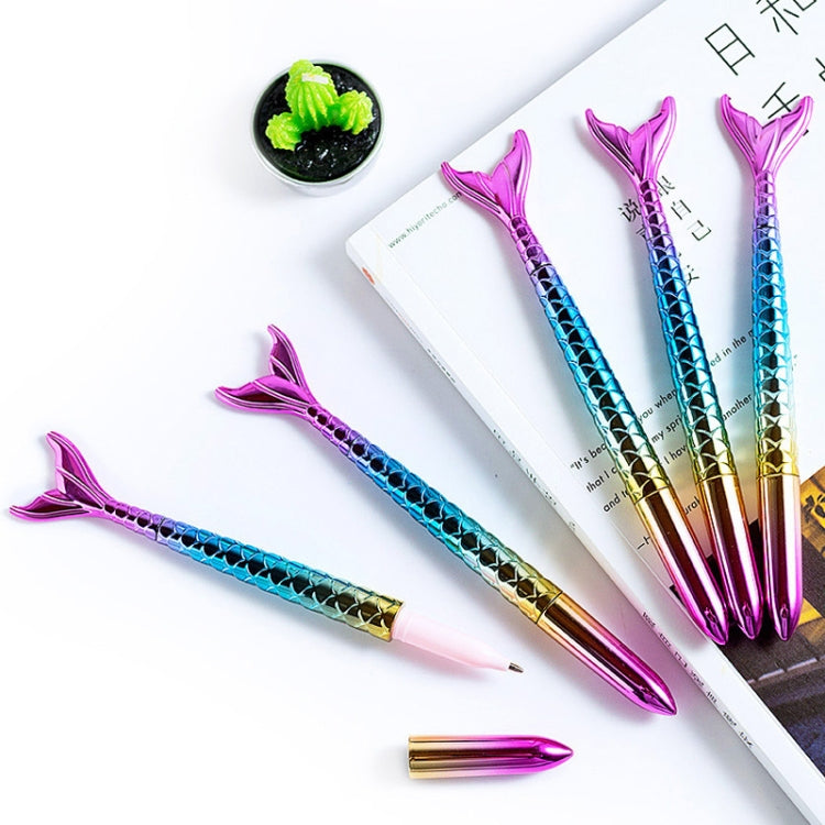 UV Gradient Mermaid Shape Gel Pen Writing Stationery for Kids Gift / Office School Supplies