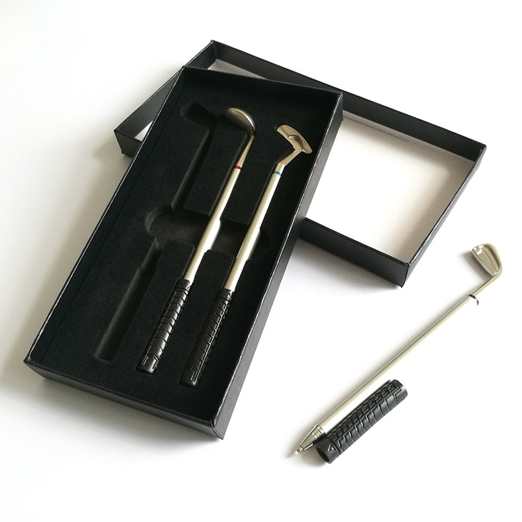 3 Golf Club Shape Ballpoint Pens + Box Set
