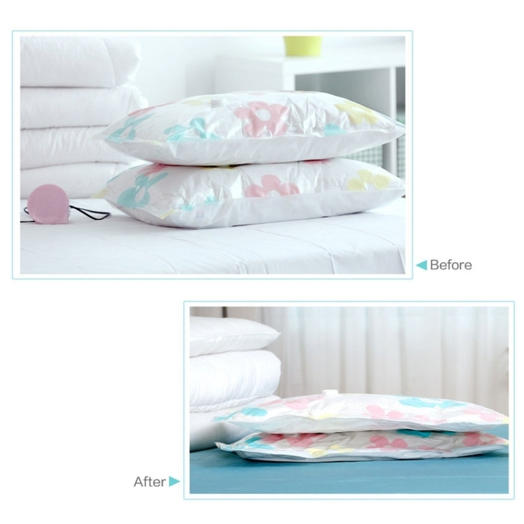 11 PCS Space Saving Sunflowers Pattern Vacuum Storage Bag, Thinken Quilts Clothing Vacuum Seal Storage Bag with a Hand Pump, Including: 3 PCS 80*100 cmï¼Œ2 PCS 60*80 cm, 3 PCS 50*70 cm, 2 PCS 40*60 cm