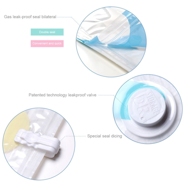 11 PCS Space Saving Sunflowers Pattern Vacuum Storage Bag, Thinken Quilts Clothing Vacuum Seal Storage Bag with a Hand Pump, Including: 3 PCS 80*100 cmï¼Œ2 PCS 60*80 cm, 3 PCS 50*70 cm, 2 PCS 40*60 cm