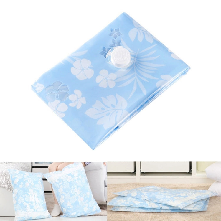 Space Saving Orchids Pattern Vacuum Storage Bag, Thinken Quilts Clothing Vacuum Seal Storage Bag, Size: 70*90 cm