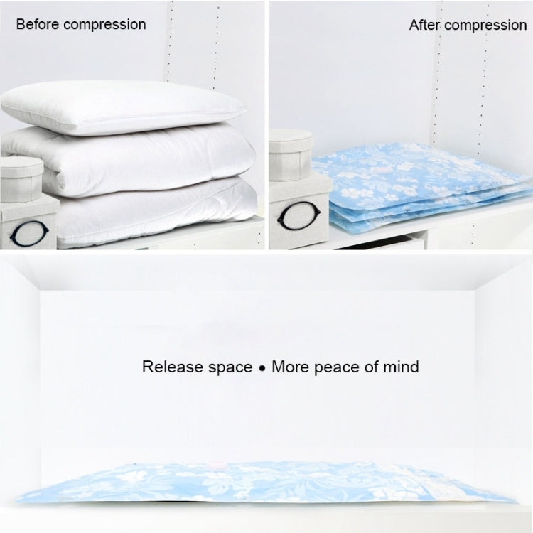 Space Saving Orchids Pattern Handscrolls Storage Bag, Size: 40*60 cm
