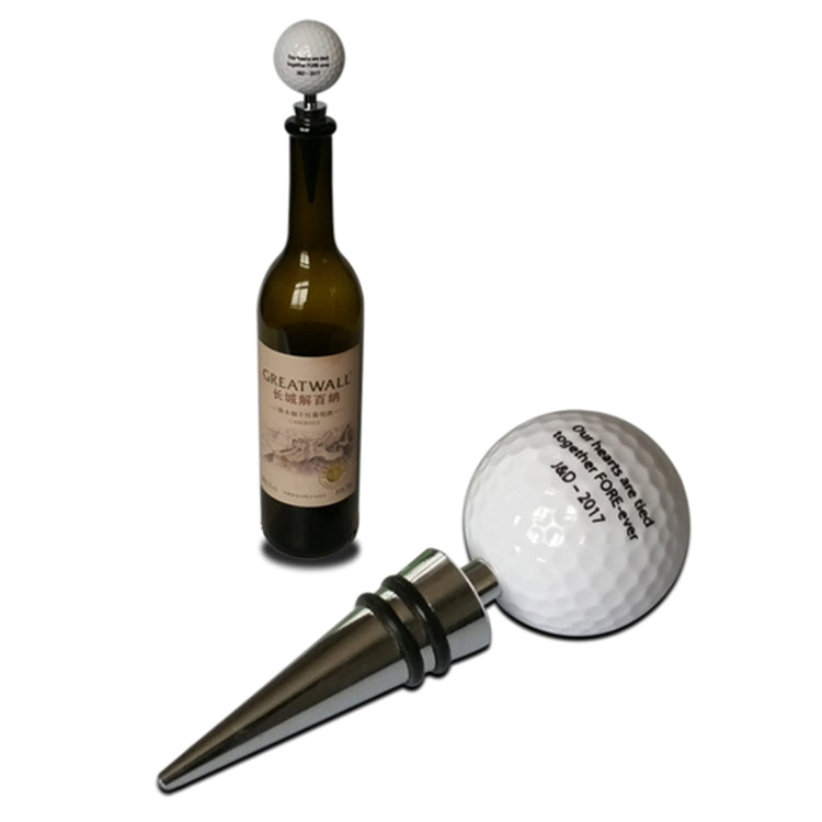 Golf + Tee Shape Red Wine Bottle Stopper, Size:11.5cm, Color Random Delivery