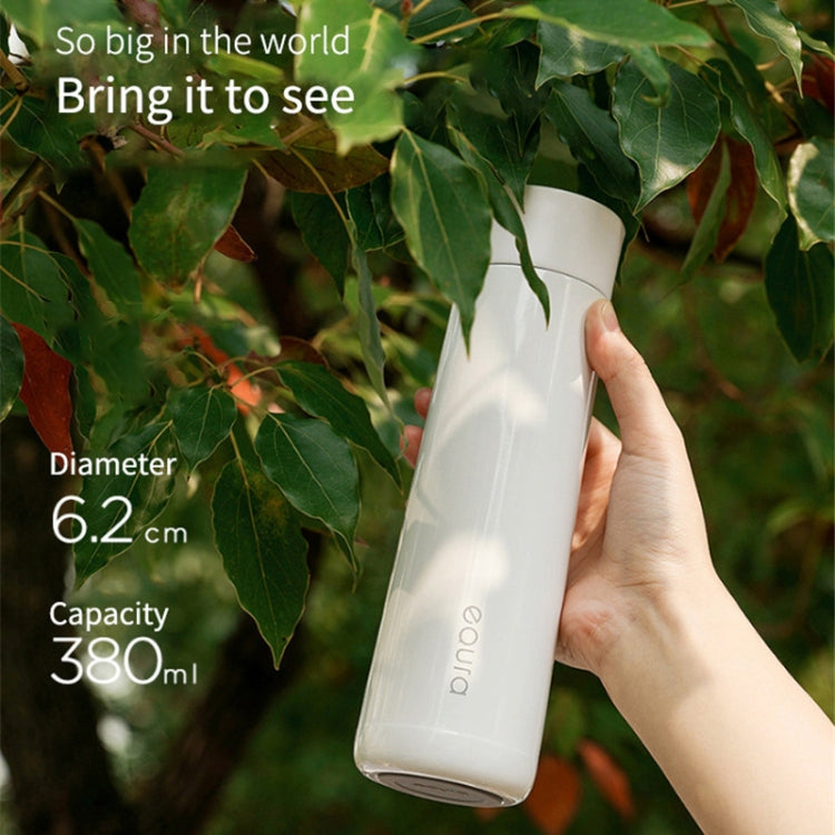 EQURA 380ml One-carat Intelligent LCD Display USB Wireless Charging Temperature Warming Handy Cup