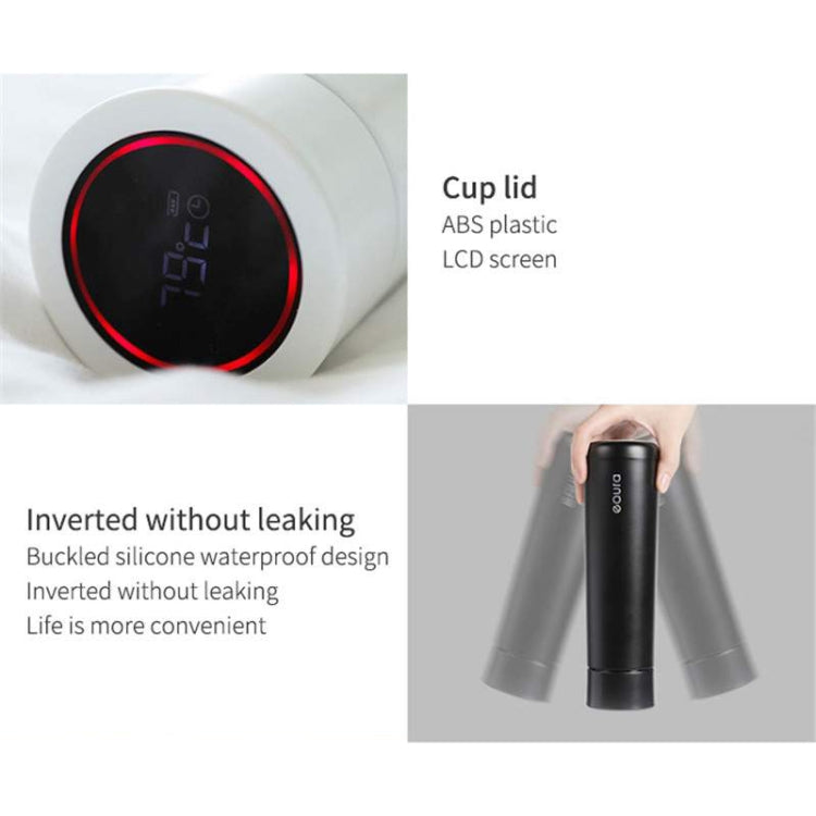 EQURA 380ml One-carat Intelligent LCD Display USB Wireless Charging Temperature Warming Handy Cup