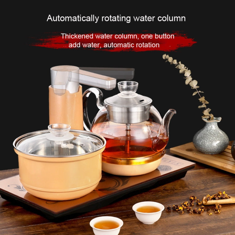 Automatic Add Water Full Intelligent Electric Stainless Steel Kettle Steam Boiled Tea Stove Set(Gold)
