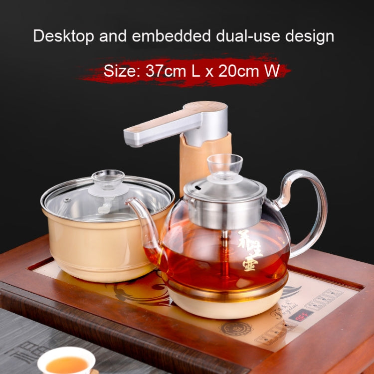 Automatic Add Water Full Intelligent Electric Stainless Steel Kettle Steam Boiled Tea Stove Set(Gold)