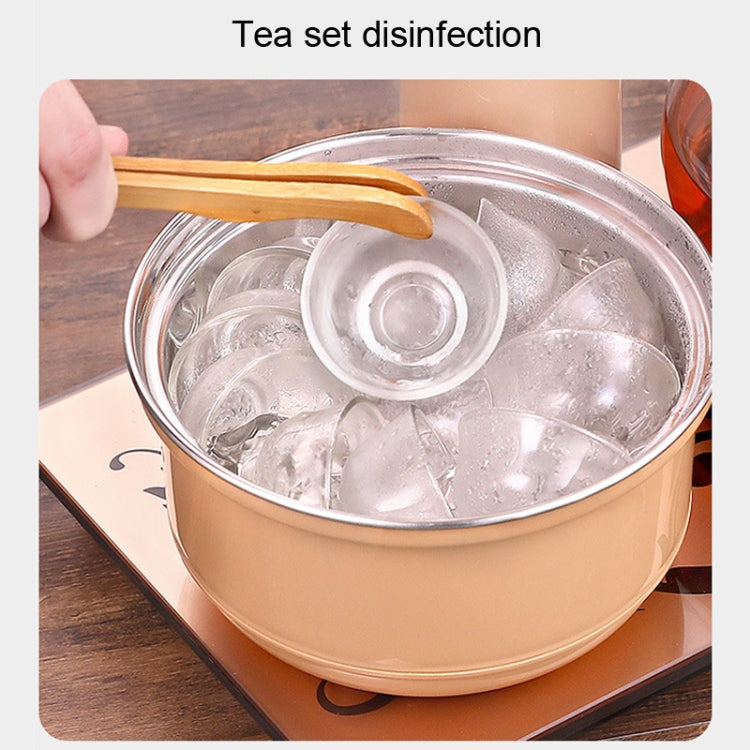 Automatic Add Water Full Intelligent Electric Stainless Steel Kettle Steam Boiled Tea Stove Set(Gold)