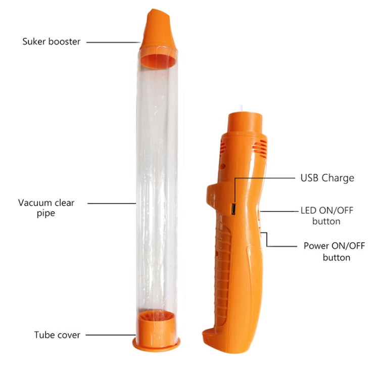 SK818 USB Charging Insects Bugs Suction Traps Electric Pest Spider Catcher with LED Light