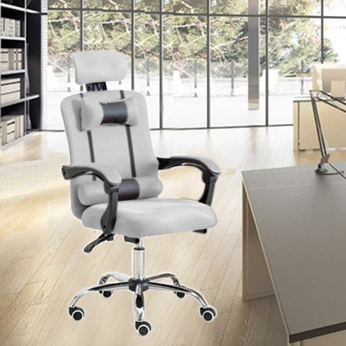 RC-10-1 Computer Chair Office Chair Home Esports Net Cloth Lifted Rotated Recliner Chair with Steel Feet