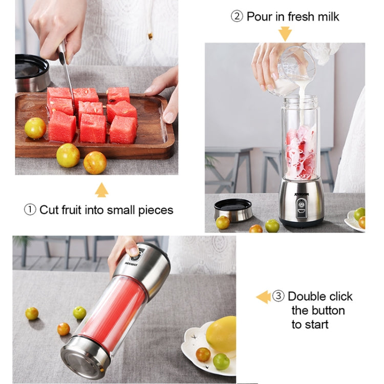 JOYROOM JR-CY232 380ml Portable Stainless Steel Juicer