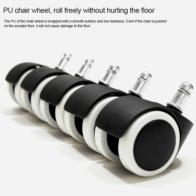 TO-329 Computer Chair Office Chair Home Back Chair Comfortable Simple Desk Chair Sliding Wheelchair (Black)