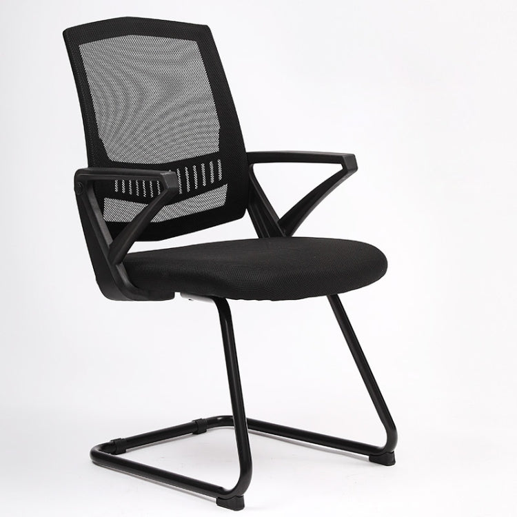 TO-329 Computer Chair Office Chair Home Back Chair Comfortable Simple Desk Chair Black Frame Bow Chair (Black)