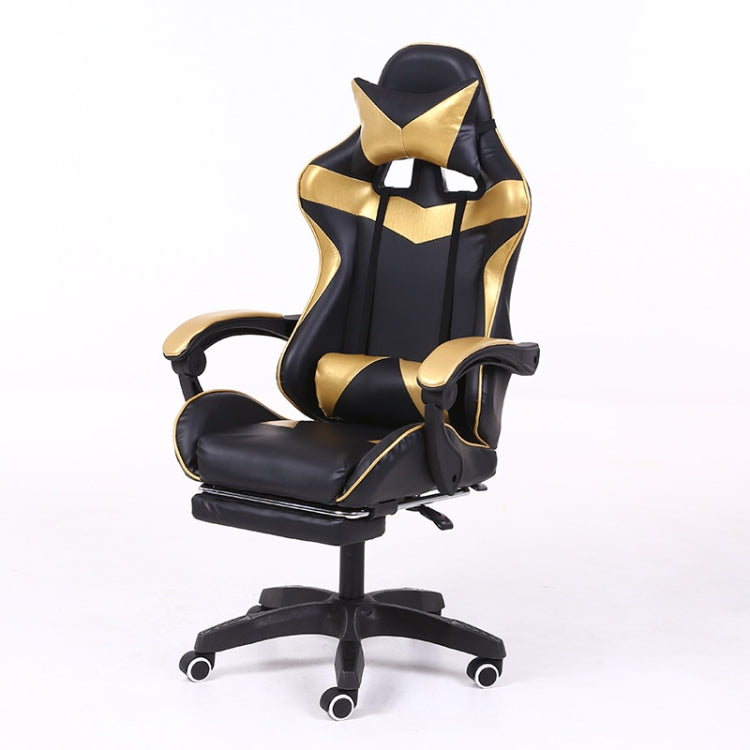 Computer Office Chair Home Gaming Chair Lifted Rotating Lounge Chair with Footrest / Aluminum Alloy Feet