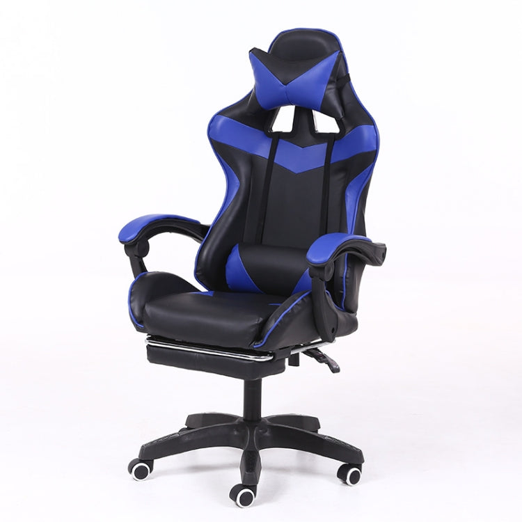 Computer Office Chair Home Gaming Chair Lifted Rotating Lounge Chair with Footrest / Aluminum Alloy Feet