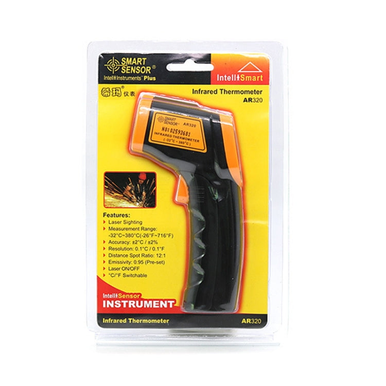 AR320 LCD Display Screen Infrared Electronic Thermometer, Temperature Range: -32-380 Celsius Degree