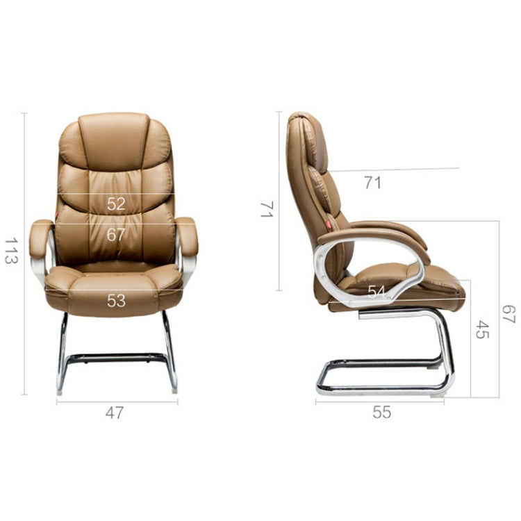 TO-615-Z Office Bow Rotating Computer Chair Home Armchair Desk Chair (Khaki)