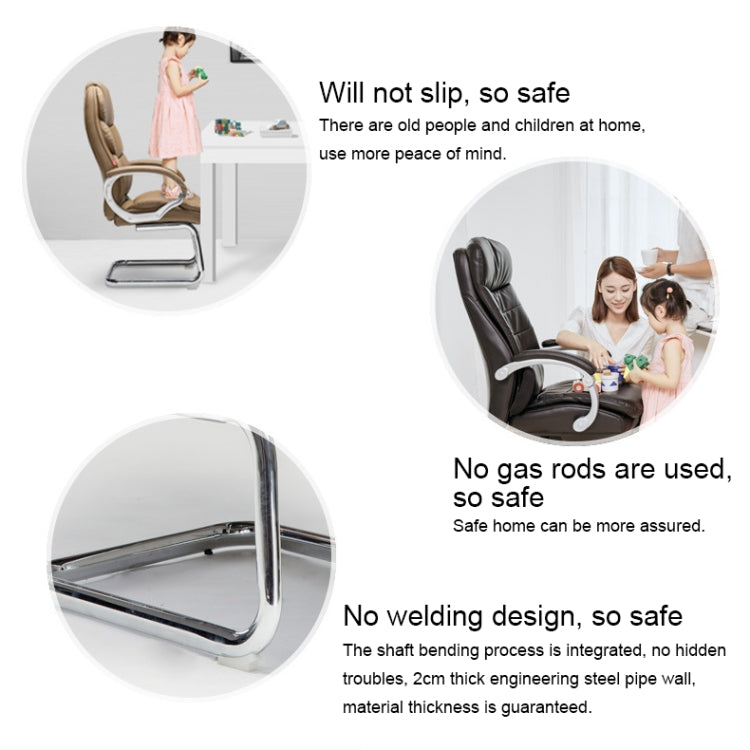 TO-615-Z Office Bow Rotating Computer Chair Home Armchair Desk Chair (Khaki)