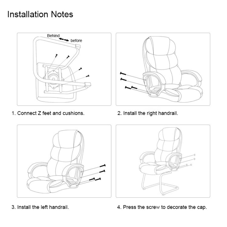 TO-615-Z Office Bow Rotating Computer Chair Home Armchair Desk Chair (Khaki)