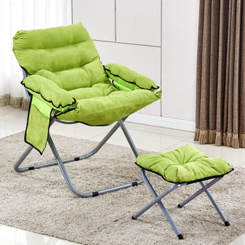 Creative Lazy Folding Sofa Living Room Single Sofa Chair Tatami Lounge Chair with Footrest
