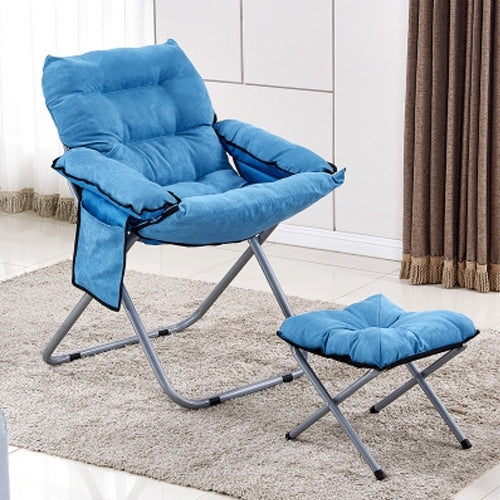 Creative Lazy Folding Sofa Living Room Single Sofa Chair Tatami Lounge Chair with Footrest