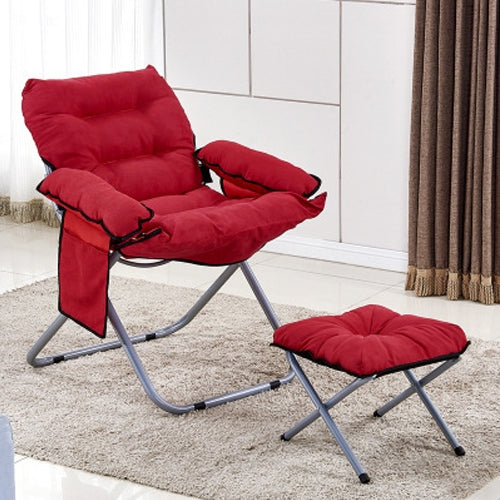 Creative Lazy Folding Sofa Living Room Single Sofa Chair Tatami Lounge Chair with Footrest
