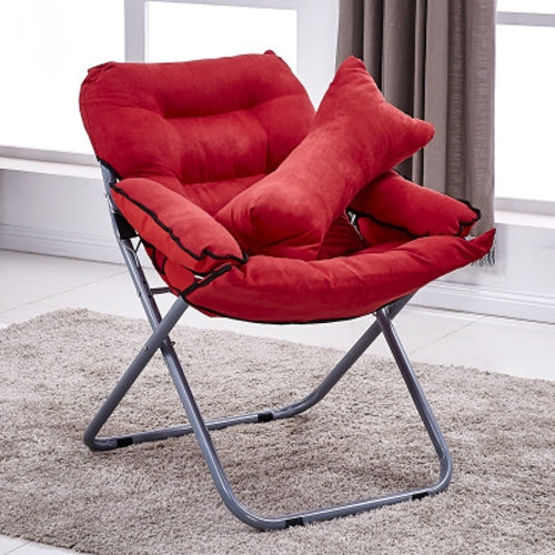 Creative Lazy Folding Sofa Living Room Single Sofa Chair Tatami Lounge Chair with Pillow