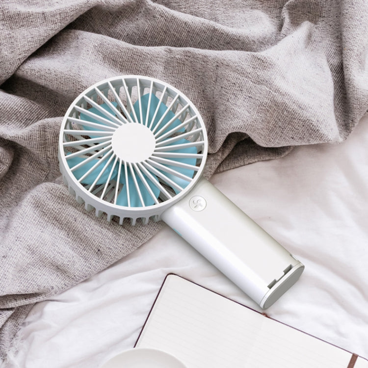Lenuo Portable USB Charging Desktop Handheld Electric Fan, Support 3 Speed Control(White)
