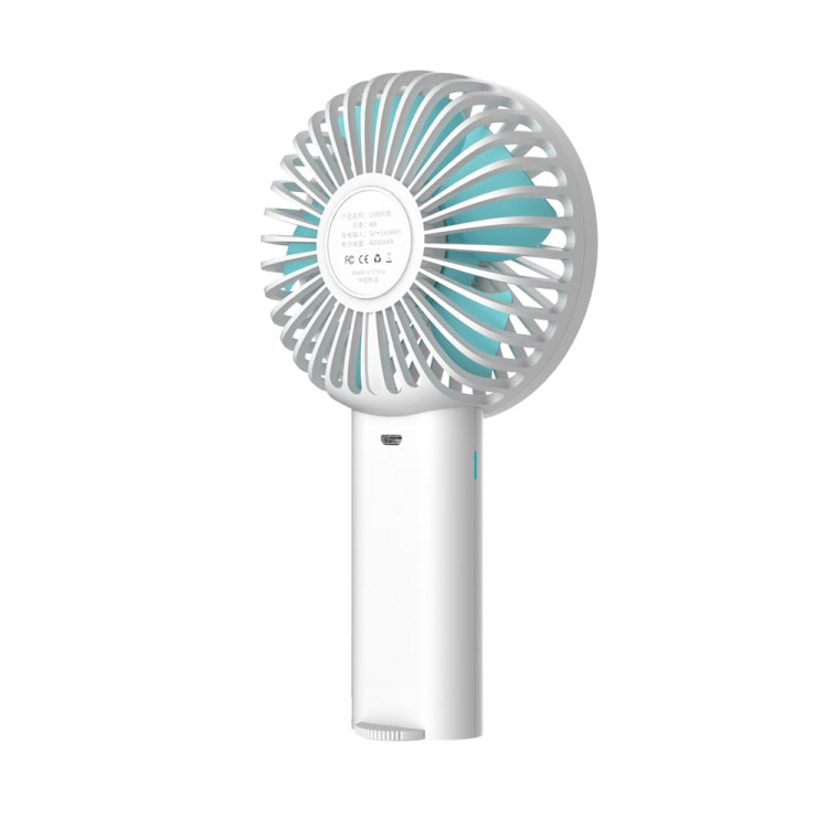 Lenuo Portable USB Charging Desktop Handheld Electric Fan, Support 3 Speed Control(White)