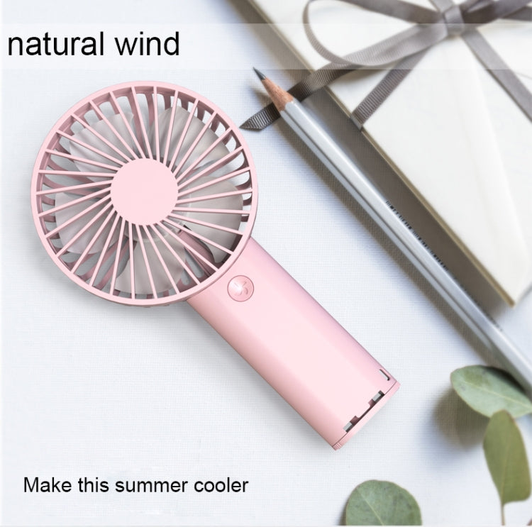 Lenuo Portable USB Charging Desktop Handheld Electric Fan, Support 3 Speed Control(White)