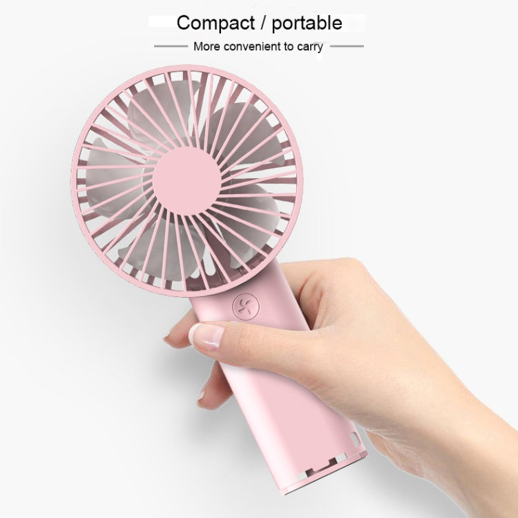 Lenuo Portable USB Charging Desktop Handheld Electric Fan, Support 3 Speed Control(White)