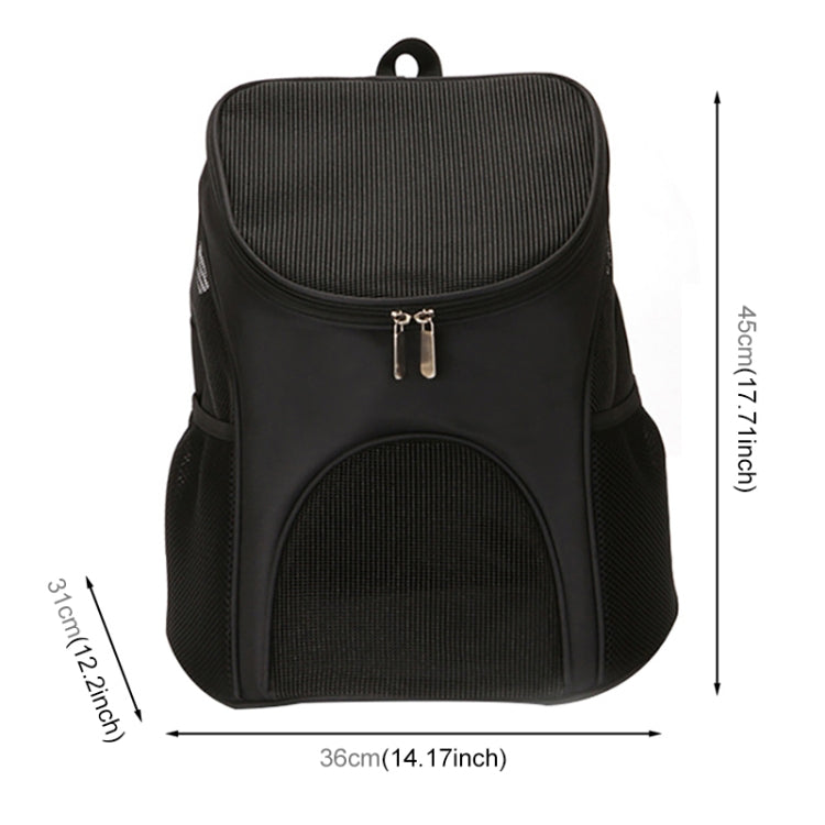 Portable Folding Nylon Breathable Pet Carrier Backpack, Size: 45 x 36 x 31cm