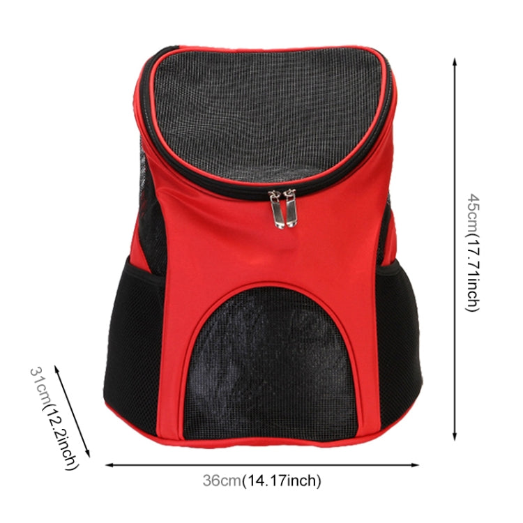 Portable Folding Nylon Breathable Pet Carrier Backpack, Size: 45 x 36 x 31cm