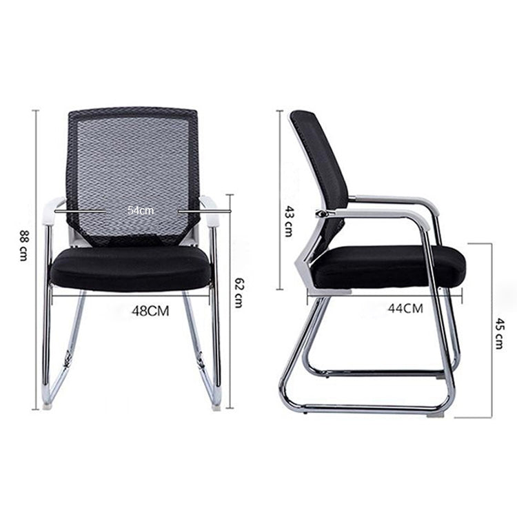 Simple Household Mesh Computer Chair Conference Chair Black Frame Fixed Chair