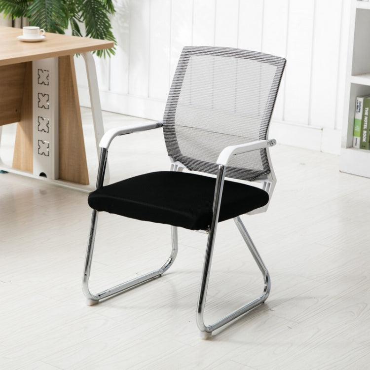 Simple Household Mesh Computer Chair Conference Chair White Frame Fixed Chair
