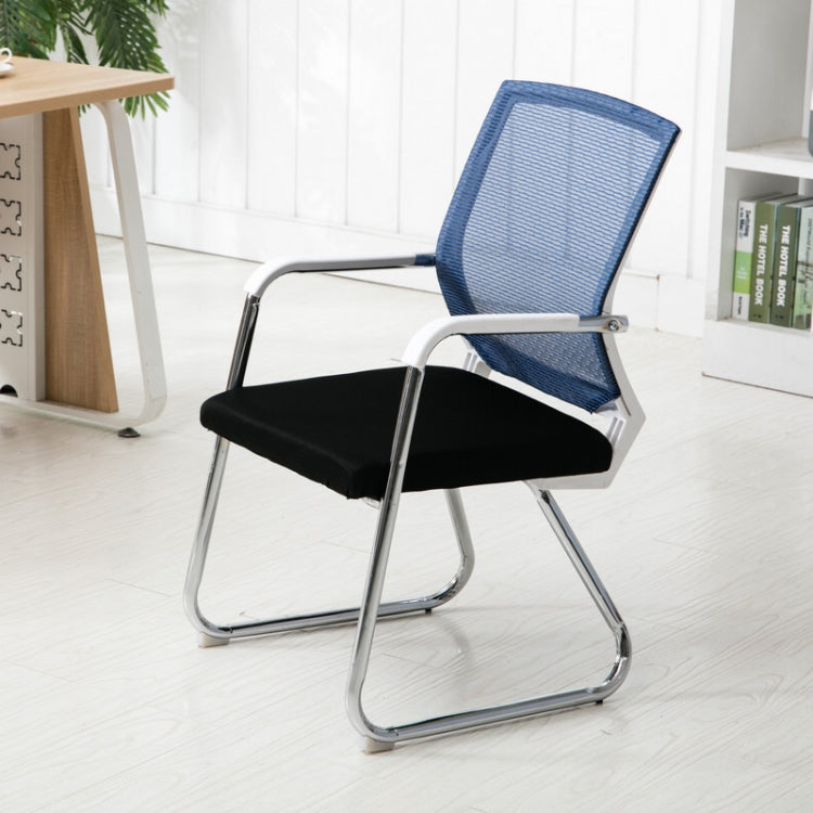 Simple Household Mesh Computer Chair Conference Chair White Frame Fixed Chair