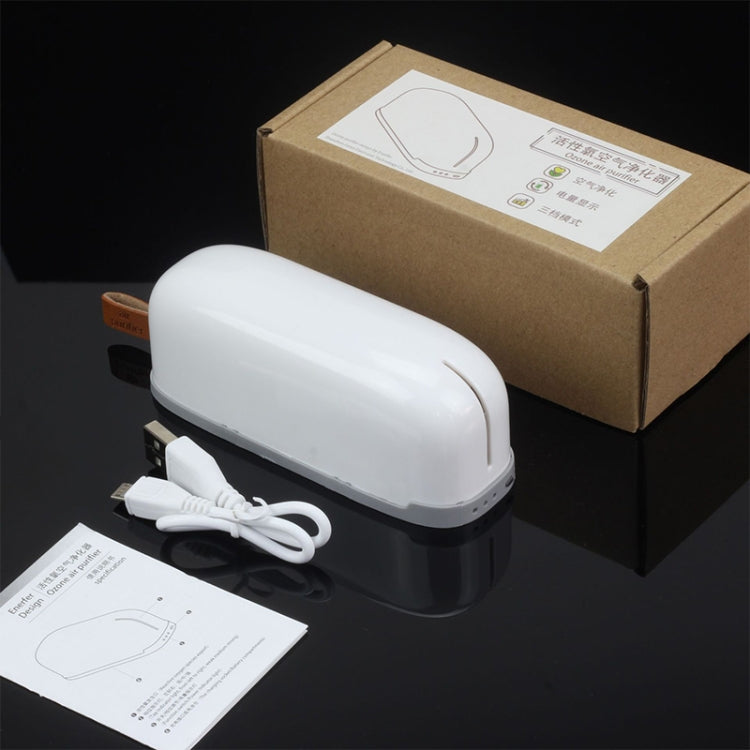 CWQ001 Mini Fresh USB Charging Air Purifier Ozone Sterilization Refrigerator Deodorizer, Horizontal Charger